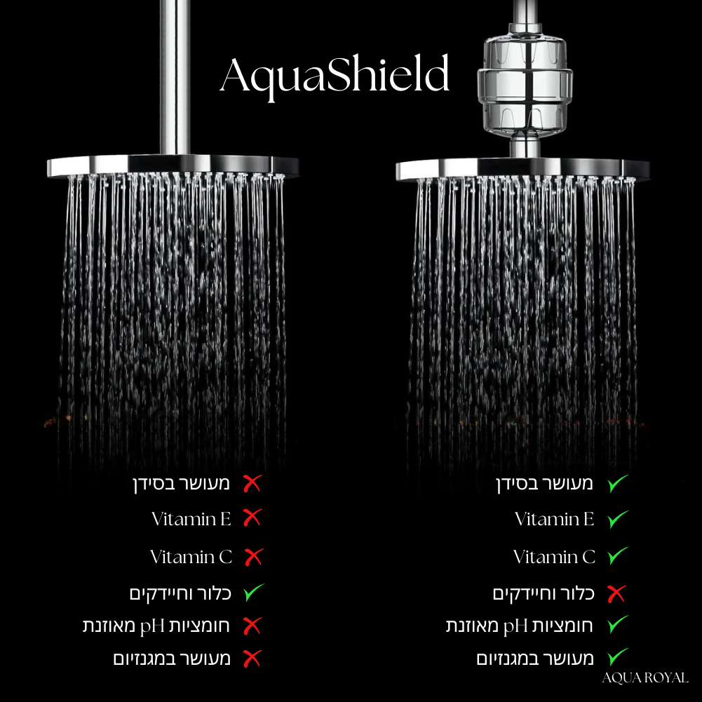 AquaShield -מסנן מים למקלחת